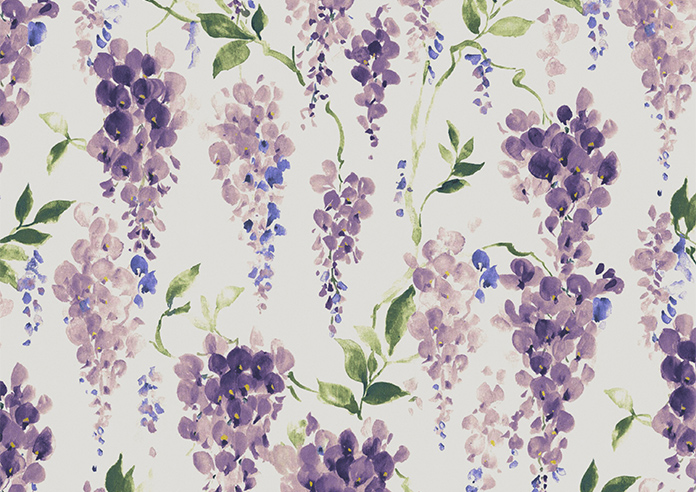 Wisteria Silk, Violet - Motorised Roman Blind - Image 7